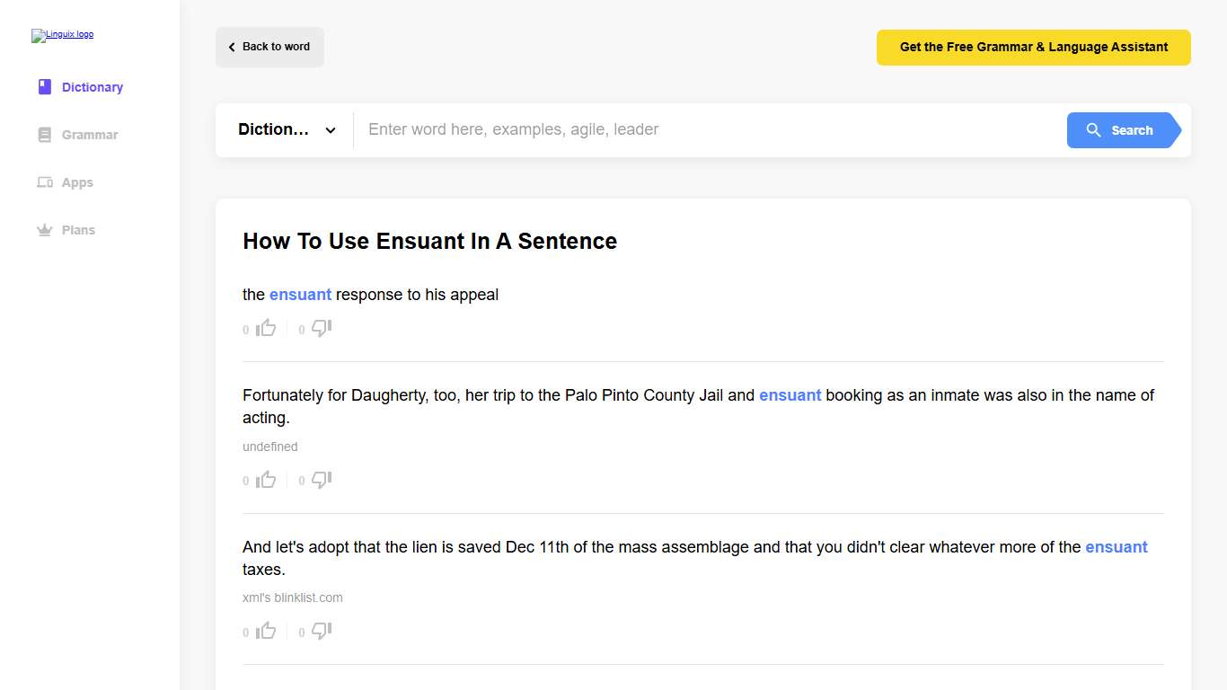 Use ensuant in a sentence | The best 8 ensuant sentence examples - Linguix.com
